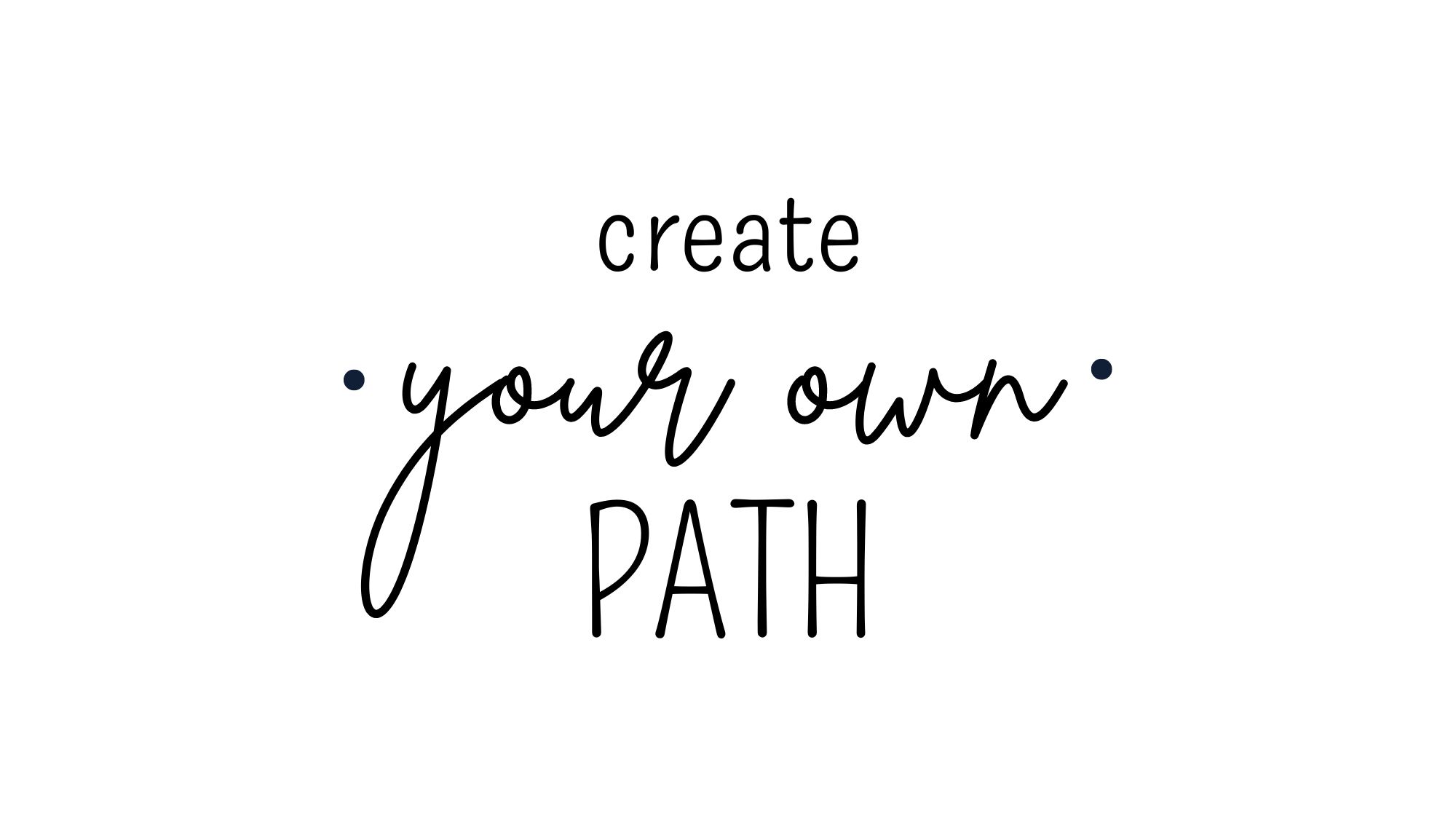 text create your own path